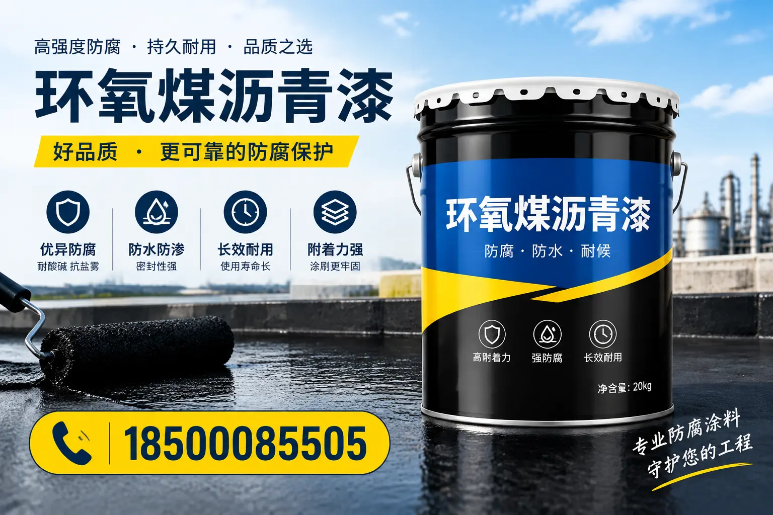 选择环氧煤沥青漆的五大理由,玉林客户必知